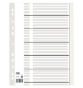 Kartonregister 400011408, 31-teilig blanko, A4, 110 g/m², weiße Taben, 31-teilig