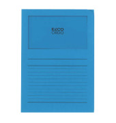 Sichtmappe Ordo classico 29488 A4 120g Papier intensivblau für lose Blätter mit Sichtfenster