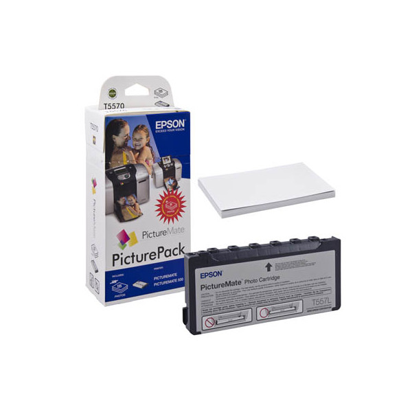 0010343605336 - Fotoset T5570 PicturePack Tintenpatrone + 135 Blatt Fotopapier 10x15 cm 0010343605336 Epson