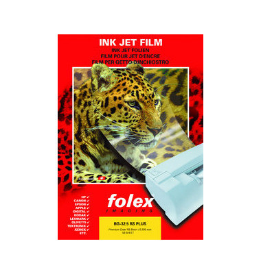 Folex Inkjetfolie BG-32.5 RS Plus 29305.100.43100, A3, für Inkjetdrucker,  0,1mm, transparent klar - Bürobedarf Thüringen