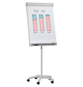 Flipchart PRO Mobil, FC41, 67x95cm, hellgrau, mit Rollen