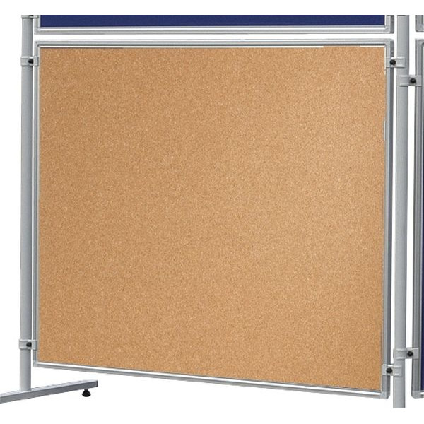 4016946193979 - Pinnwand X-tra! Line EL-UTK150 150x120cm Kork + Kork (beidseitig) Aluminiumrahmen braun + braun