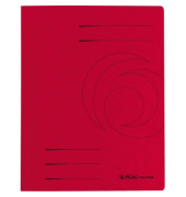 Schnellhefter 10902898, A4, intensiv rot, Karton, 355g, Vorderdeckel opak