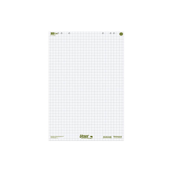 9002244852491 - Ursus Flipchart-Papier Green kariert 680 x 990 cm 20 Blatt 5 Blöcke