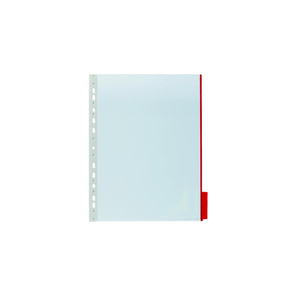 4005546560731 - DURABLE Function A4 Sichttafel Infotafel zur Verwendung mit Aufnahmeelementen mit Zapfenmechanik 1 Packung = 5 Stück Farbe rot