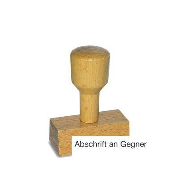 4011272701027 - Textstempel LST803 mit Text Abschrift an Gegner Holz braun