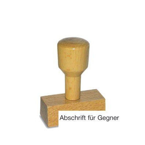 4011272701041 - Textstempel LST805 mit Text Abschrift für Gegner Holz braun