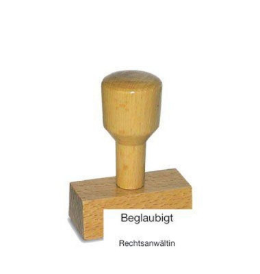 Holzstempel Beglaubigt Rechtsanwältin