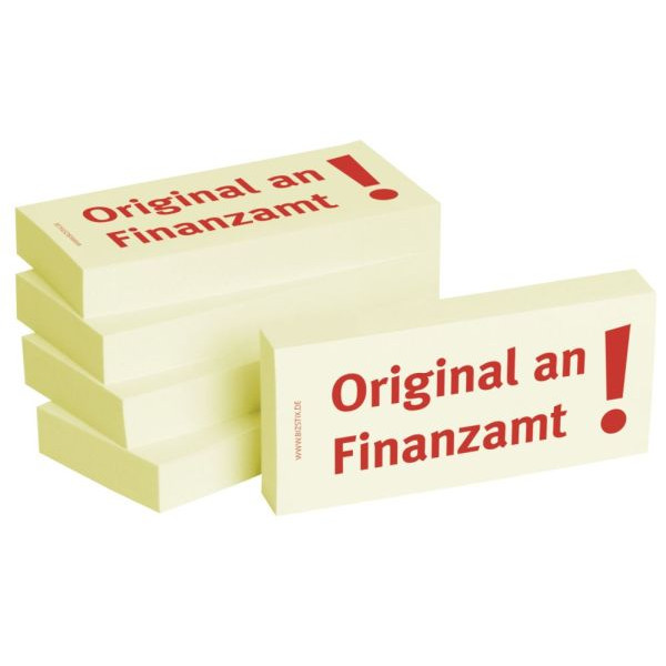 4260184863587 - bedruckte Haftnotizen Original an Finanzamt 4260184863587 BI