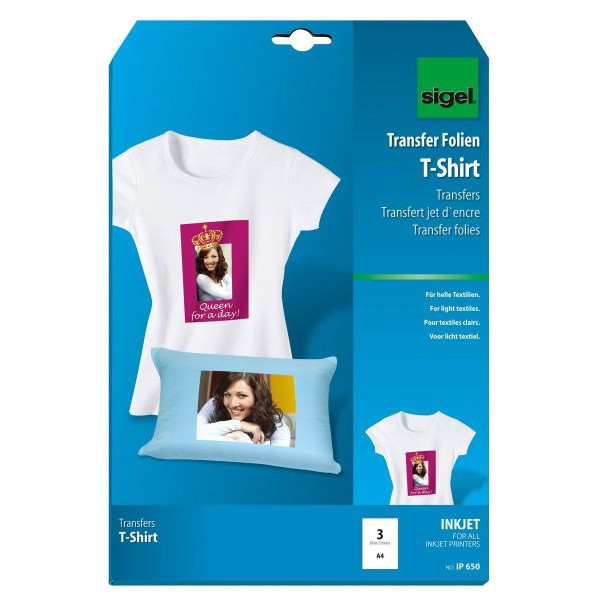 4004360991974 - InkJet-Transfer-Folien für T-Shirts A4 helle Textilien VE=3 Blat