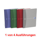 Notizbuch 100103389, Office Essentials, farbig sortiert, A5, kariert, 90g, 96 Blatt / 192 Seiten