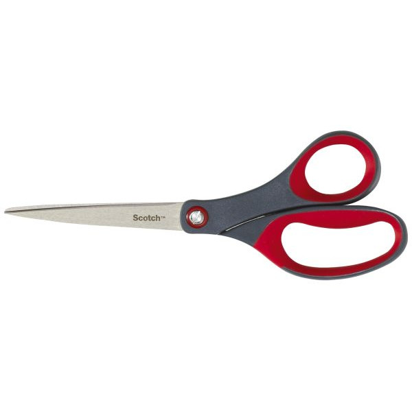 4046719271344 - Präzisions-Schere 20cm mit Komfortgriff rot grau