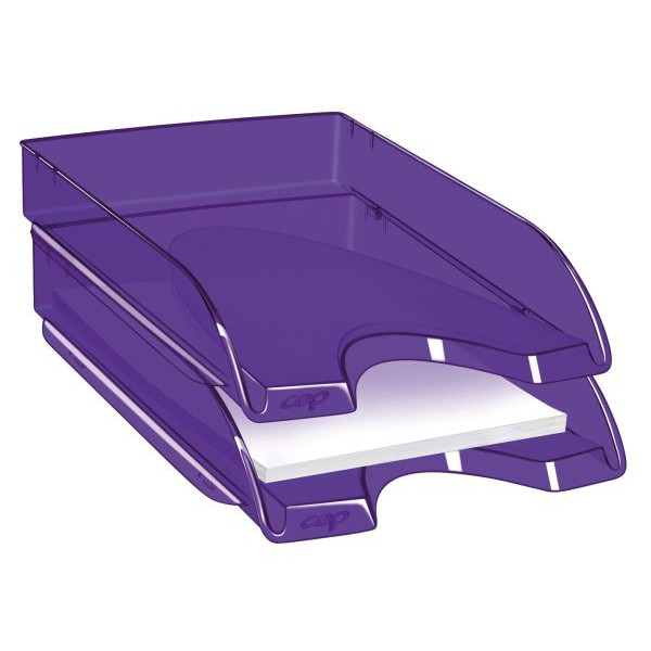 3462152007707 - Briefablage Pro Happy 1002000771 A4   C4 violett-transparent Kunststoff stapelbar