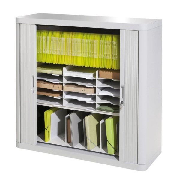 3660141931228 - Aktenschrank easy Office E1CT0003600044 Kunststoff Stahl abschließbar 2 OH 110 x 104 x 415 cm lichtgrau