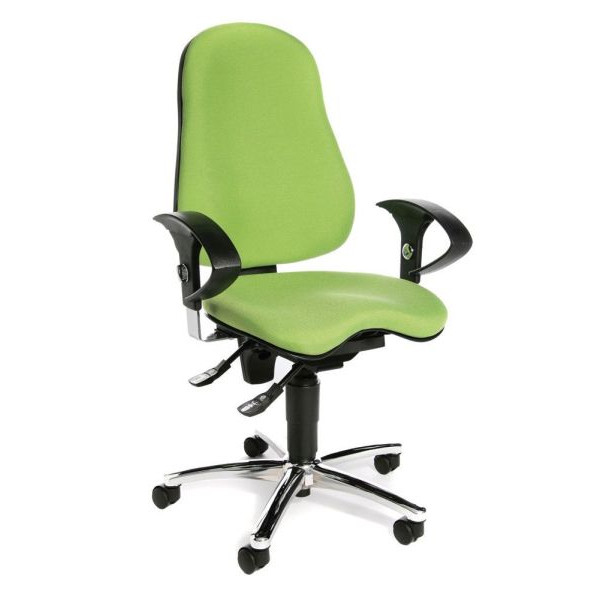 4014296541297 - Bürodrehstuhl Sitness 10 mit Armlehnen apfelgrün 4014296541297 Topstar