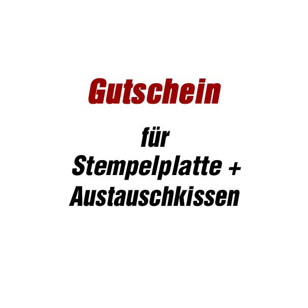 4044589219756 - Gutschein für Stempelsatz + Austauschkissen für Stempel printy 5205 mit Logo