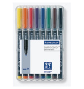 Folienstift M farbig sortiert 1,0 mm permanent 8er Pack