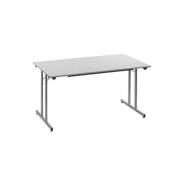 3700245507742 - Schreibtisch TPMU126GA 74cm (H) 120x60cm (BxT) rechteckig grau   Silber 3700245507742 SODEMATUB