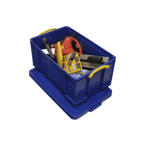 5060024800029 - Aufbewahrungsbox 64B 64 Liter mit Deckel für A4 Ordner außen 710x440x310mm Kunststoff blau 5060024800029 Really Useful Box