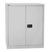 Aktenschrank Universal E402A0145445, Stahl abschließbar, 2 OH, 91,4 x 100 x 40 cm, lichtgrau