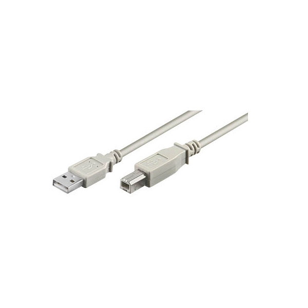 4040849687129 - GOOBAY 68712 - USB 20 Hi-Speed Kabel A-Stecker > B-Stecker 18 m grau