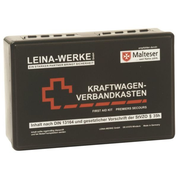 4011166100073 - LEINA KFZ-Verbandkasten Standard Inhalt DIN 13164 schwarz