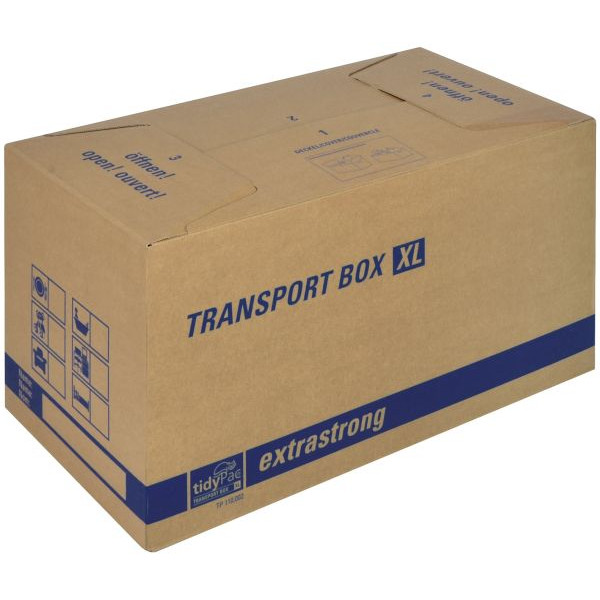 4033657000709 - Umzugskarton ® Transportbox xl 68 x 355 x 35 cm (b x h x t) 30kg Wellpappe braun max Tragfähigkeit 30 kg - Tidypac