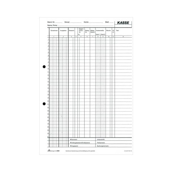 4002871316002 - Kassenbuch EDV Formularbuch 3160