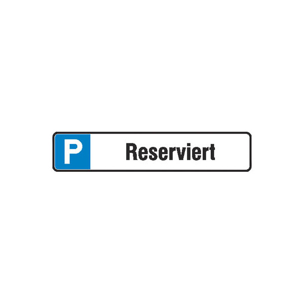 4044589016478 - Hinweisschild Schild P Reserviert 52x11 cm 52 cm x 11 cm P Reserviert