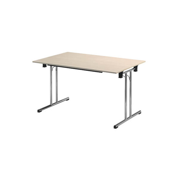 3700245507919 - Klapptisch ohne TPCH147E 74cm (H) 140x70cm (BxT) rechteckig ahorn   chrom 3700245507919 SODEMATUB