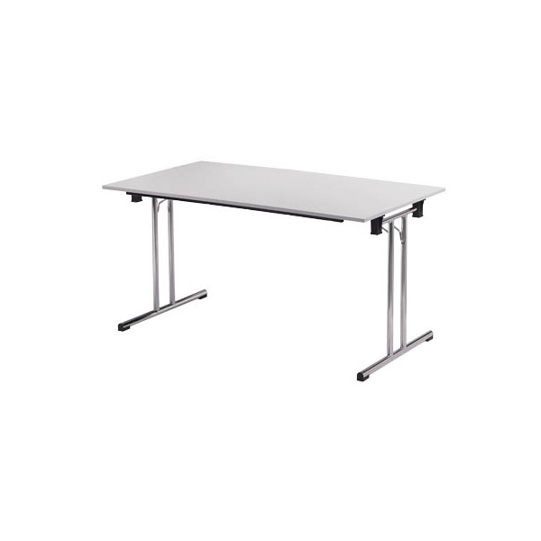 3700245507896 - Schreibtisch TPCH167G 74cm (H) 160x70cm (BxT) rechteckig grau   chrom 3700245507896 SODEMATUB