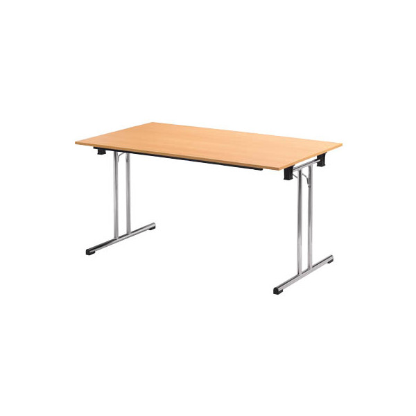 3700245507889 - Schreibtisch TPCH167H 74cm (H) 160x70cm (BxT) rechteckig buche   chrom 3700245507889 SODEMATUB