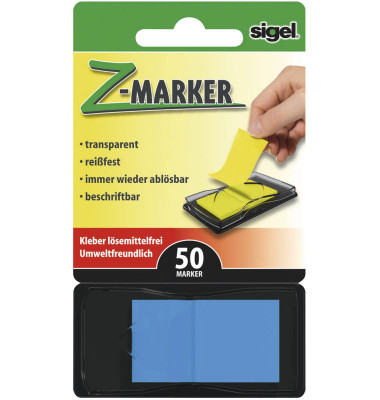 Index Haftstreifen Z-Marker neonblau