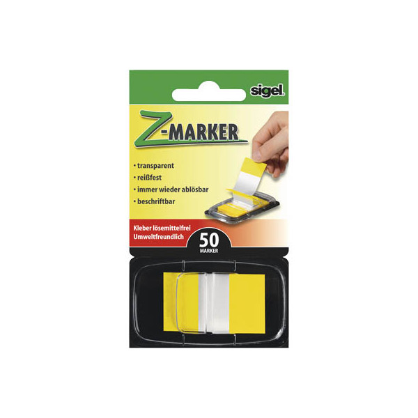 4004360891199 - Index Haftstreifen Z-Marker Standard gelb 4004360891199 50 Streifen