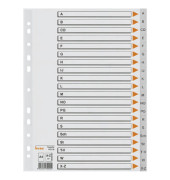 Kunststoffregister 93208 A-Z A4 0,12mm graue Taben 21-teilig