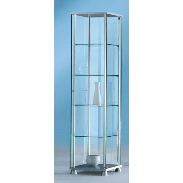 4255704300949 - Ganzglasvitrine 4Glasböden silber 4255704300949 FORUM-FMG2