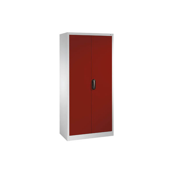 4025314092080 - Aktenschrank 9280-000 Stahl abschließbar 5 OH 93 x 195 x 50 cm rot lichtgrau 4025314092080 C+P-Möbel