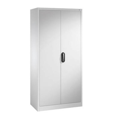 Aktenschrank 9260-000, Stahl abschließbar, 5 OH, 93 x 195 x 40 cm, lichtgrau