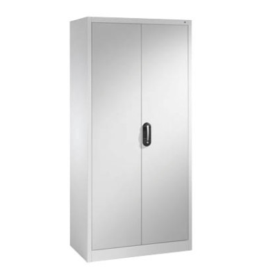 Aktenschrank 9280-000, Stahl abschließbar, 5 OH, 93 x 195 x 50 cm, lichtgrau