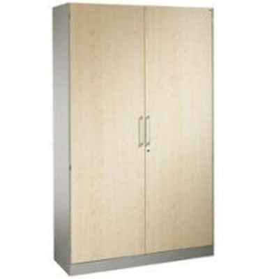 Aktenschrank Asisto 141002-000/7035/DBS004, Holz/Stahl abschließbar, 5 OH, 100 x 198 x 43,5 cm, ahorn/lichtgrau