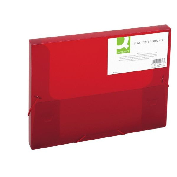 5705831023062 - Sammelmappe KF02306 A4 Kunststoff für ca 250 Blatt rot transparent 5705831023062 Q-CONNECT