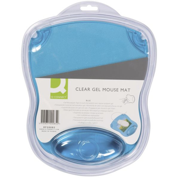 5705831200852 - Mauspad mit Handgelenkauflage Gel transparent blau