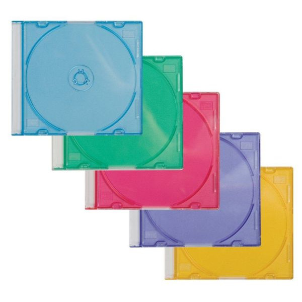 5706002043841 - CD Jewel Cases rainbow 5706002043841 Q-CONNECT KF04384 25 Stück