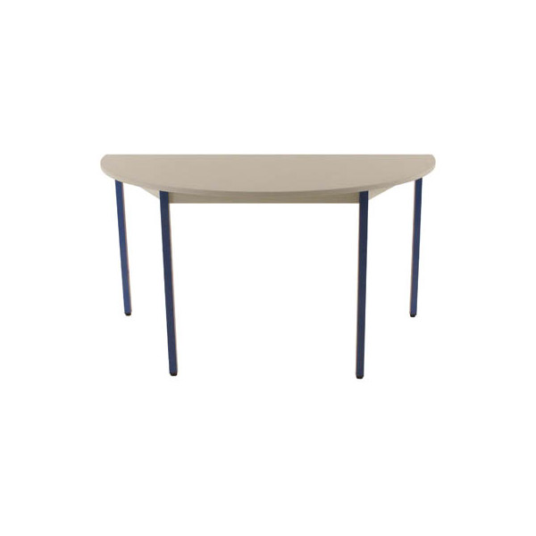 3700245510391 - Schreibtisch 140DRGBL 65-130cm (H) 140x70cm (BxT) halbrund grau   blau 3700245510391 SODEMATUB