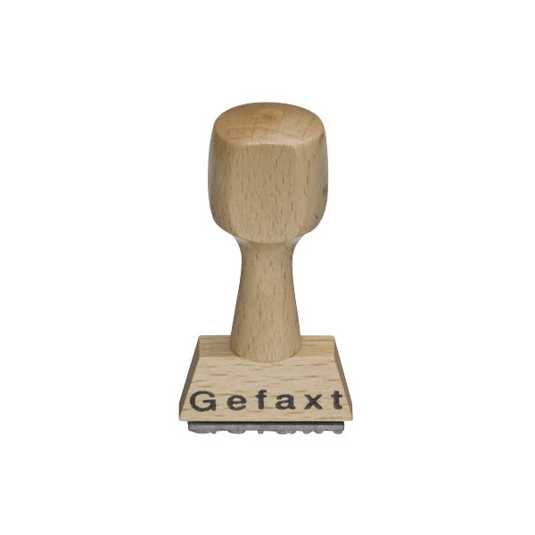 4044589132529 -  Textstempel L251 mit Text Gefaxt Holz braun