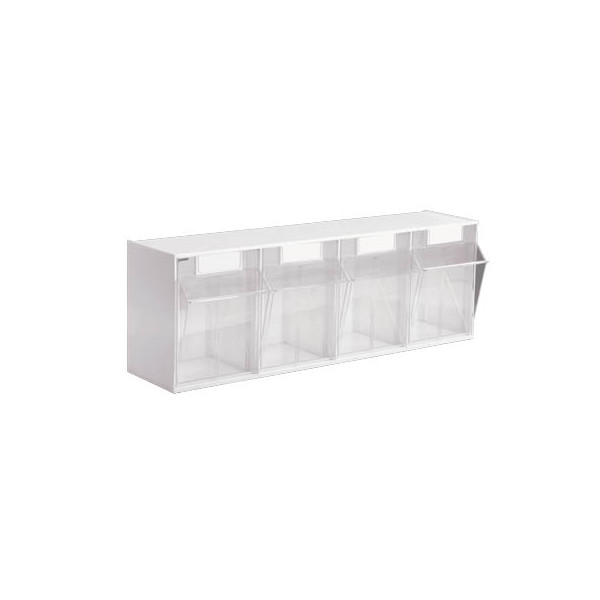 4007228459968 - Klappkasten MultiStore 4 Fächer à 125x128x133mm (BxTxH) we