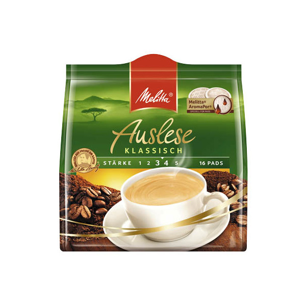 4002720001738 - Café Auslese Kaffeepads Arabica- und Robustabohnen kräftig 16 Pads