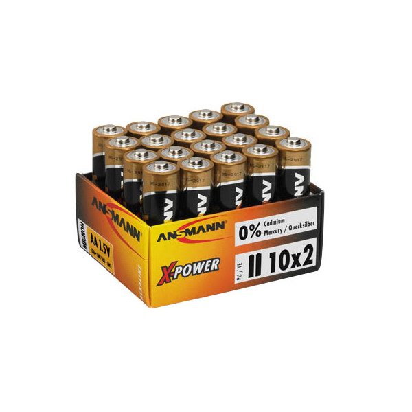 4013674004287 - AKTION 20 ANSMANN Batterien X-POWER Mignon AA 15 V + GRATIS Lindt SCHICHT-NOUGAT Pralinen 1250 g