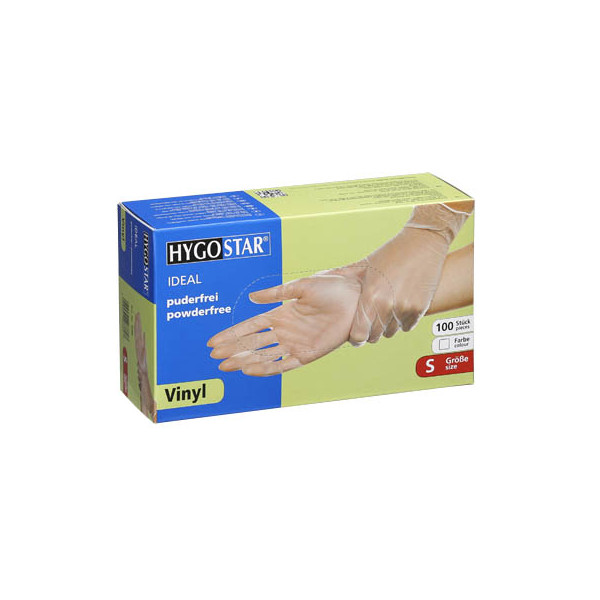 4015544268607 - Einmalhandschuhe Hygostar Ideal 2686 Lebensmittelecht transparent Größe S 7 Vinyl 4015544268607 2686 100 Stück