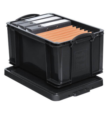 Really Useful Box Aufbewahrungsbox 48BKCB, 48 Liter mit Deckel